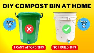 DIY Compost BIn At Home  How To Make Compost Bin  DIY Compost Bin For Garden  Compost Tumbler [upl. by Nodnek]