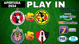 FECHAS HORARIOS Y CANALES PARA LOS PLAY IN DE LA LIGA MX APERTURA 2024 [upl. by Auhoj]