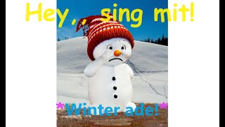 🎵🤍❄️⛄👋👀quotWinter adequot  Kinder u Volkslieder  Liedtext Notenlink ↓InfoBoxquot [upl. by Lenna461]