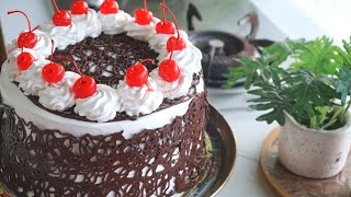 BLACK FOREST CAKE RECIPE WITH COSTINGPERFECT SA HANDAAN [upl. by Duwe]