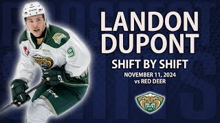 Landon DuPont vs Red Deer  Nov 11 2024  2027 NHL Draft [upl. by Genie]