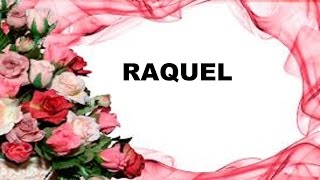 Raquel Significado e Origem do Nome [upl. by Ennoitna]