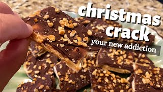 CHRISTMAS CRACK  SALTINE CRACKER TOFFEE [upl. by Shellans691]