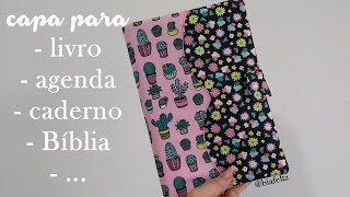 Como fazer Capa para Livro  Agenda  Bíblia  Caderno  Passo a Passo  Bia Feltz [upl. by Libna]