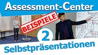 Assessment Center  Selbstpräsentation  2 Beispiele von Bewerbern im AC [upl. by Joselyn]