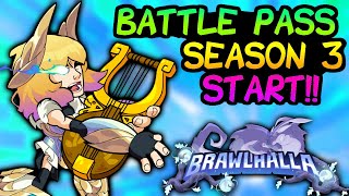 Brawlhalla Battle Pass Season 3 is HERE • Gameplay  Overview [upl. by Marabelle]