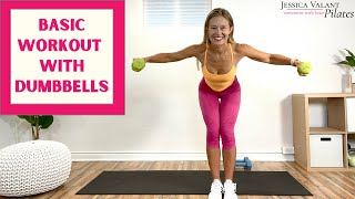 10 Minute Basic Workout With Dumbbells  Perfect for Beginners [upl. by Shedd]