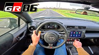 Toyota GR86 Manual  BUDGET SPORTS CAR  POV Test Drive [upl. by Kowatch245]