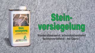 Steinversiegelung Anwendung auf Naturstein wie Granit Porphyr Schiefer [upl. by Guild]