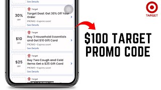 100 Target Promo Code 2024 LIMITED Deals [upl. by Lahsiv987]