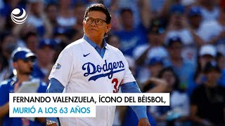 Fernando Valenzuela ícono del béisbol murió a los 63 años [upl. by Maurilla]