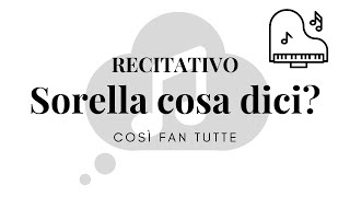 Karaoke Recitative  Sorella cosa dici  Fiordiligi  Dorabella Prenderò quel brunettino [upl. by Chisholm]