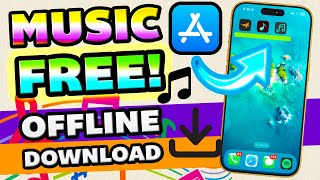 Top 3 Best FREE Music Apps  OFFLINE Download for iPhone iOS  2024 100 LEGAL [upl. by Arabeila114]