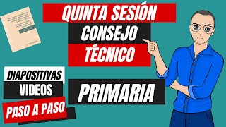 Quinta sesión de Consejo Técnico Escolar │ Presentación para PRIMARIA [upl. by Cowey702]