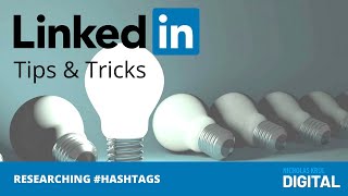 Researching hashtags on LinkedIn [upl. by Terrena]