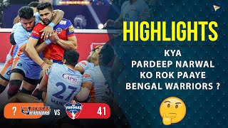 Pro Kabaddi League 9 Highlights M66  Bengal Warriors Vs UP Yoddhas  PKL 9 Highlights [upl. by Nimrak]