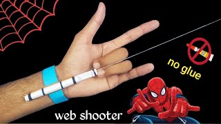 Web Shooter  How to make SpiderMan web shooter without glue [upl. by Attelra]