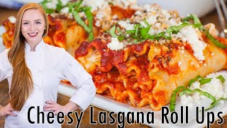 Extra CHEESY amp Easy Lasagna Roll Ups With Chorizo Bolognese Sauce [upl. by Thaddaus975]