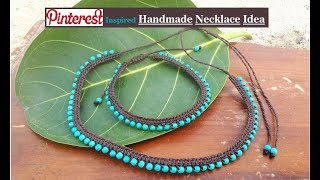 How To Make Necklaces At Home  DIY Jewellery Making  Handmade Necklace Ideas  Creationampyou [upl. by Enyalaj]