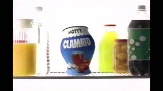 Remember Drink Motts Lots  Motts Clamato Commercial Ad 1996 [upl. by Alyahsal]