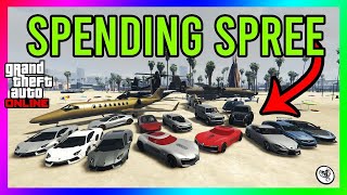 GTA5 500 MILLION DOLLAR SPENDING SPREE BUYING EVERYTHING [upl. by Amhser387]