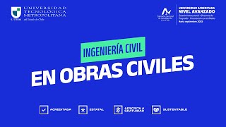 Ingeniería Civil en Obras Civiles  Admisión UTEM [upl. by Ayna265]