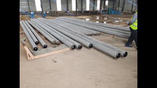 Uganda Concrete Pole Plant With Automatic Machines highest production capacity [upl. by Nareht]