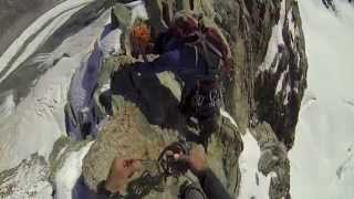 Breithorn half traverse climb [upl. by Giule]