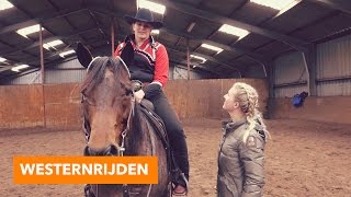 Western rijden met Nederlands kampioene Carmen Noordman  PaardenpraatTV [upl. by Annek]