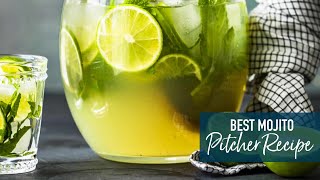 The BEST Mojito Pitcher Recipe [upl. by Ydnolem455]