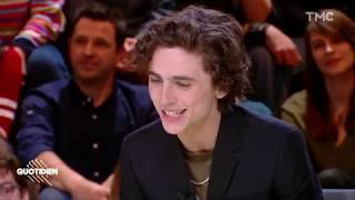 Timothée Chalamet speaks French with English subtitles on Quotidien [upl. by Krantz]