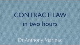 Contract Law in Two Hours [upl. by Venetis]