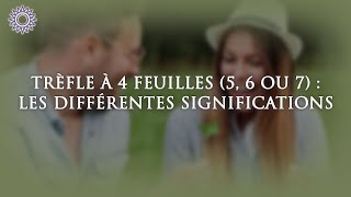 🍀 TRÈFLE À 4 FEUILLES 5 6 OU 7 LES DIFFÉRENTES SIGNIFICATIONS [upl. by Rocher]