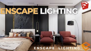 How to improve lighting in Enscape enscape lighting animation interiordesign [upl. by Dulla52]