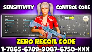 BGMI BEST SENSITIVITY SETTINGS  BGMI SENSITIVITY CODE TODAY  BGMI ZERO RECOIL SENSITIVITY CODE [upl. by Imik]