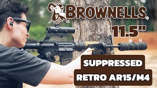 BROWNELLS RETRO AR15 733 C7 SUPPRESSED [upl. by Streetman]