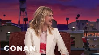 January Jones’ Intense Dream About Dwayne Johnson  CONAN on TBS [upl. by Vial]