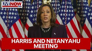 Watch Kamala Harris FULL REMARKS on Netanyahu meeting  LiveNOW from FOX [upl. by Iclek]