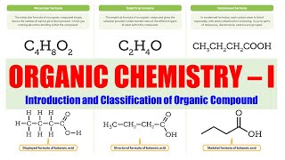 01 Introduction and Classification of Organic Compound  Organic Chemistry 01  BPharm 2nd Sem [upl. by Luba783]