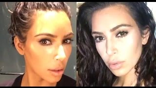 Kim Kardashian West How I Do My Own Makeup [upl. by Cassey970]