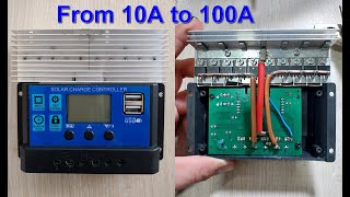 Make solar charge controller from 10A to 100A [upl. by Afatsum]