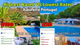 Highest RATED VS Lowest RATED MADE A BIG MISTAKE £100 VS £20 CHEERFULWAY HOTEL VS FELIZ ALGARVE [upl. by Elocyn574]