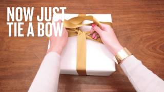 How to Tie a Flat Ribbon Bow [upl. by Pauline]