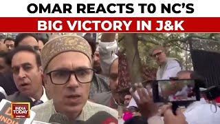 Omar Abdullah Reacts To National Conferences Big Victory In JampK  JampK Election Results India Today [upl. by Parks217]