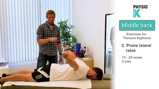 Best exercises for a big curve in your mid back  Thoracic kyphosis [upl. by Aray]