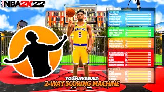 NEW REBIRTH 2 WAY SCORING MACHINE BUILD IN NBA 2K22 [upl. by Ettenad]