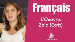 LOeuvre Zola  préparation à lécrit  Français  1re  Les Bons Profs [upl. by Sisile]