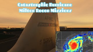 Catastrophic Hurricane Milton  Day 2 of recon missions into Milton  Hurricane hunters C130 [upl. by Yaeger]