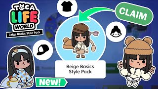 NEW BEIGE BASICS STYLE PACK 🛍️👗😍 TOCA LIFE WORLD 🌍 [upl. by Charie]