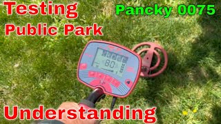 Pancky Metal Detector  Public Park  Understanding The Functions [upl. by Benita7]